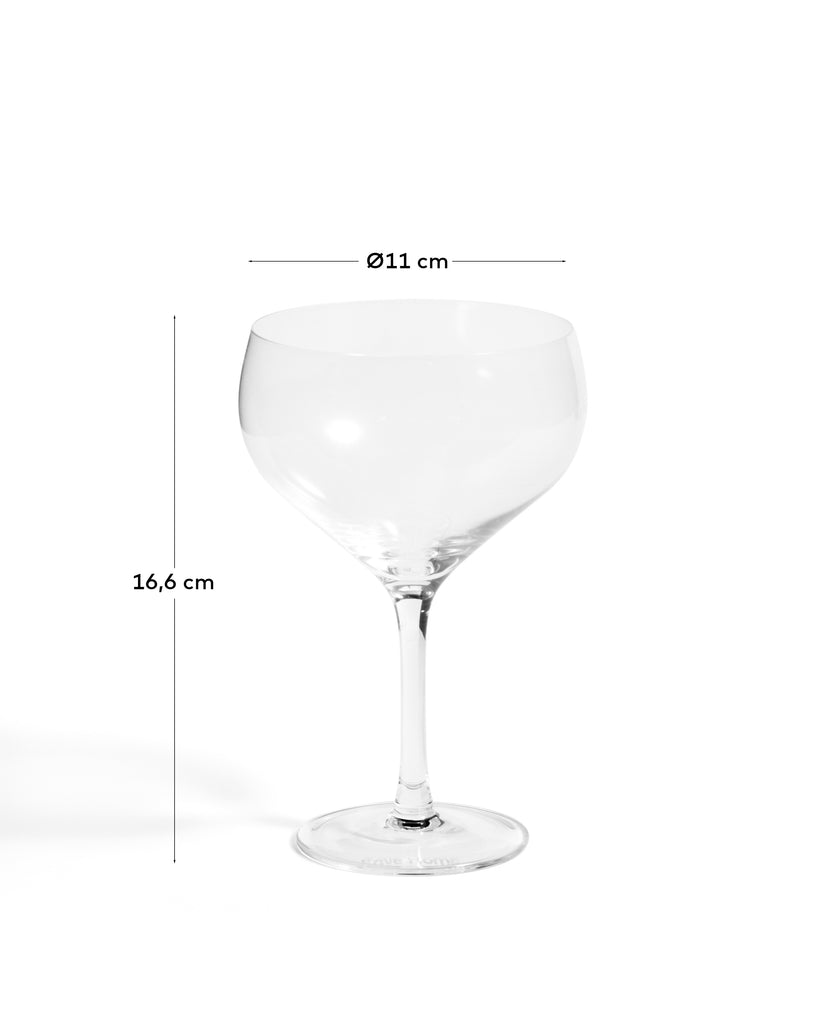 Verre à vin Orbida en verre transparent 35 cl