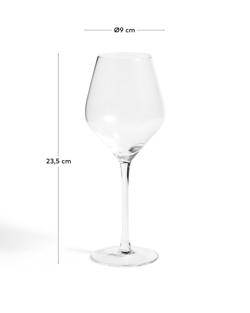 Verre à vin Orbida en verre transparent 43 cl
