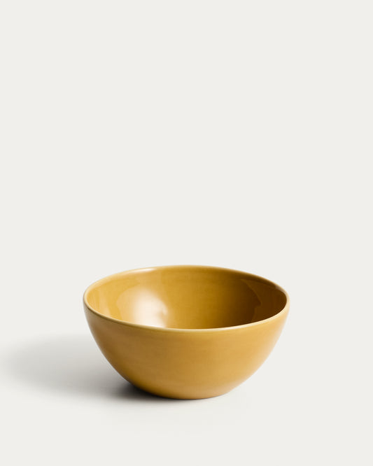 Bol Selune en céramique jaune
