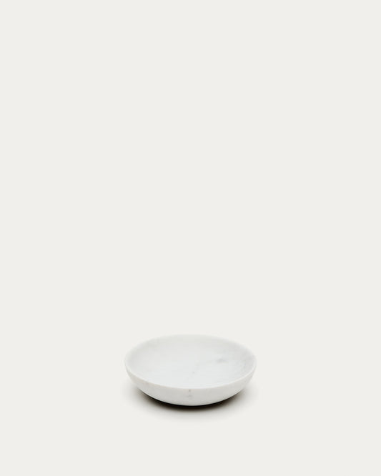 Petit plateau Ecin en marbre blanc
