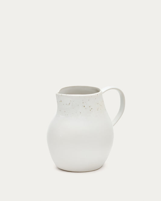 Pichet Publia en céramique blanche