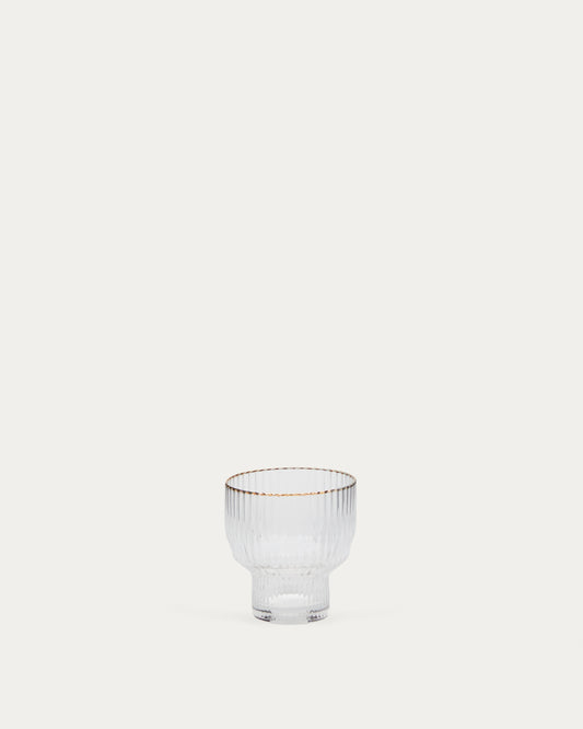 Verre Ayan en verre transparent et détail doré 23 cl