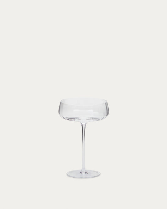 Coupe à champagne Mimba en verre transparent 25 cl