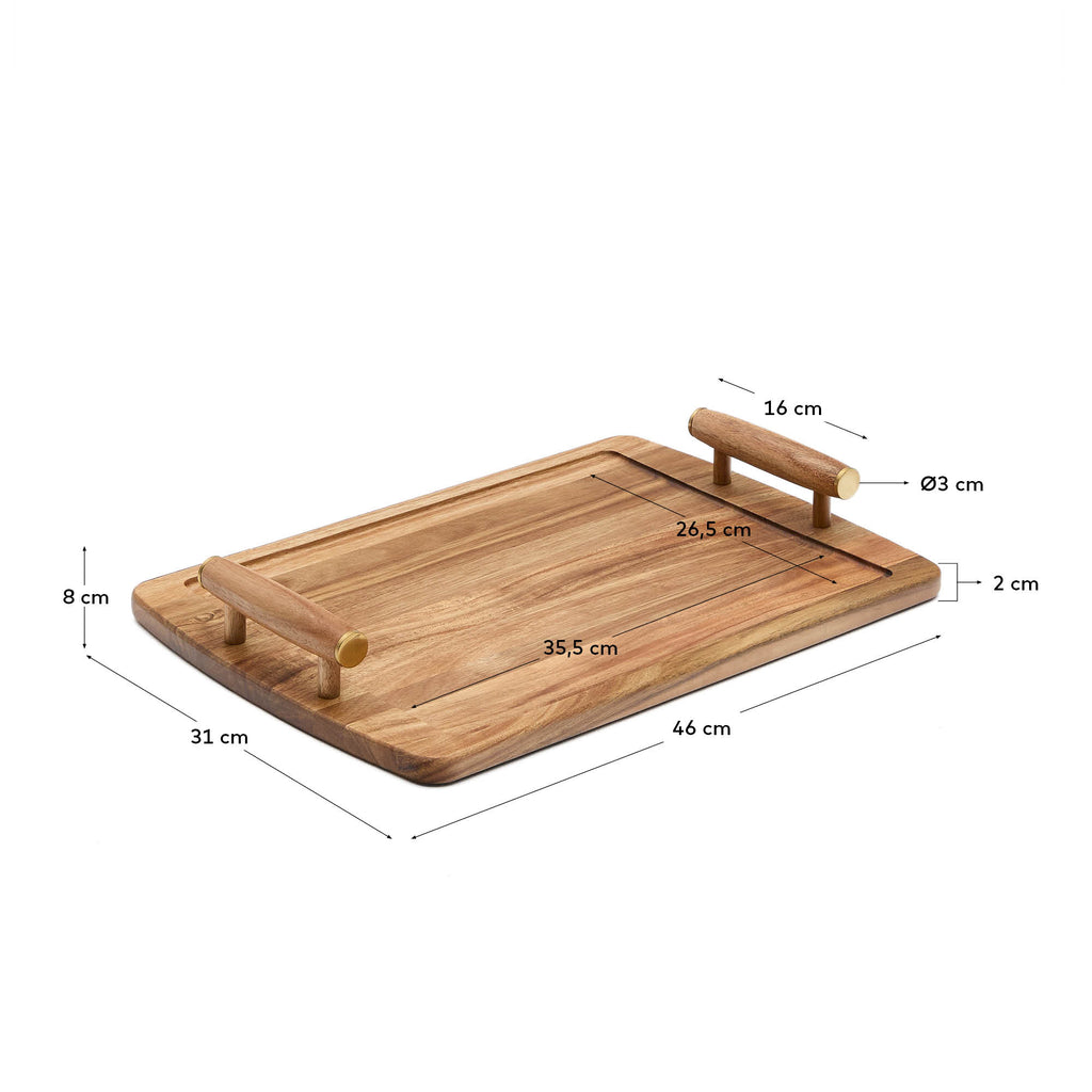 Plateau Teppa en bois d’acacia FSC 100%