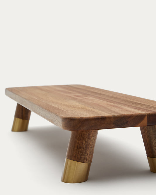 Grande planche de service Sataya en bois d'acacia FSC 100%