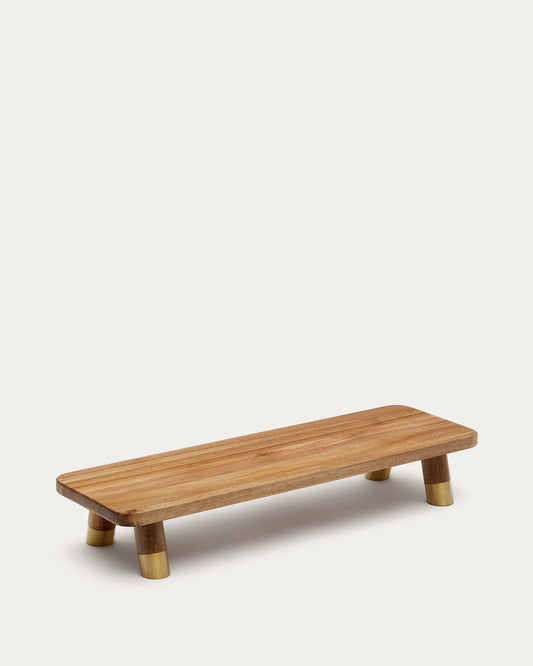 Grande planche de service Sataya en bois d'acacia FSC 100%