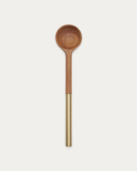 Spatule de cuisine ronde Sataya en bois d'acacia FSC 100%