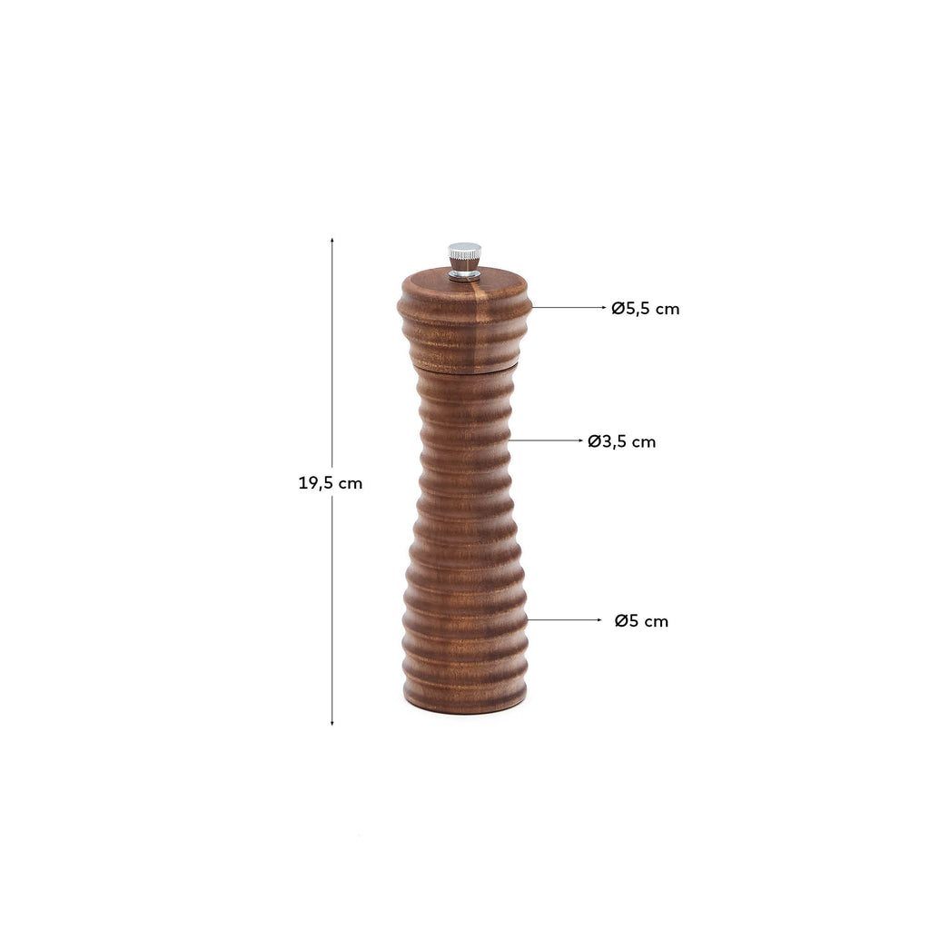Moulin à poivre et à sel Rommu en bois d’acacia 18,9 cm FSC 100%