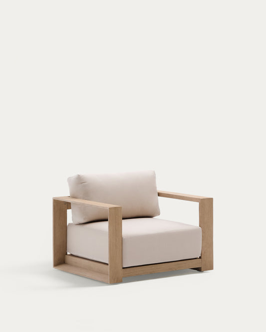 Fauteuil Ambra en bois d’acacia avec finition claire FSC 100%