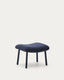 Repose-pieds Inari bleu et bleu finition peinte bleue 60 x 50 cm FSC Mix Credit