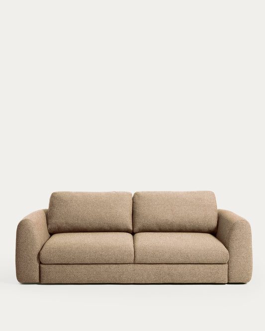 Canapé-lit Vera 4 places marron clair 240 cm FSC Mix Credit