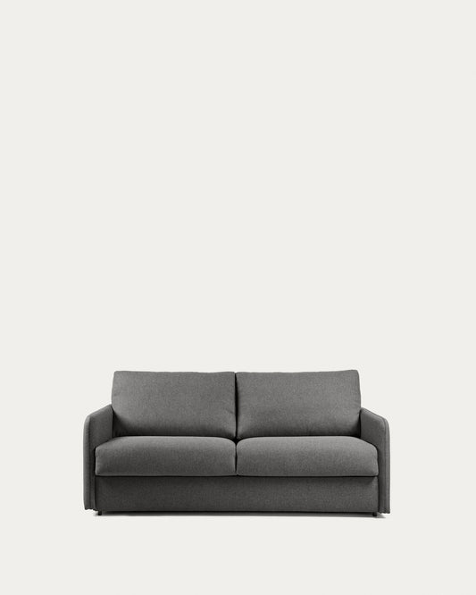 Canapé convertible Kymoon 2 places mémoire de forme noir 160 cm