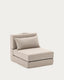 Chauffeuse convertible Arty beige 70 x 89 (200) cm