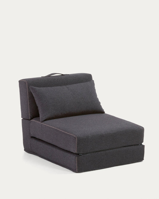 Chauffeuse Arty gris foncé 70 x 89 (200) cm