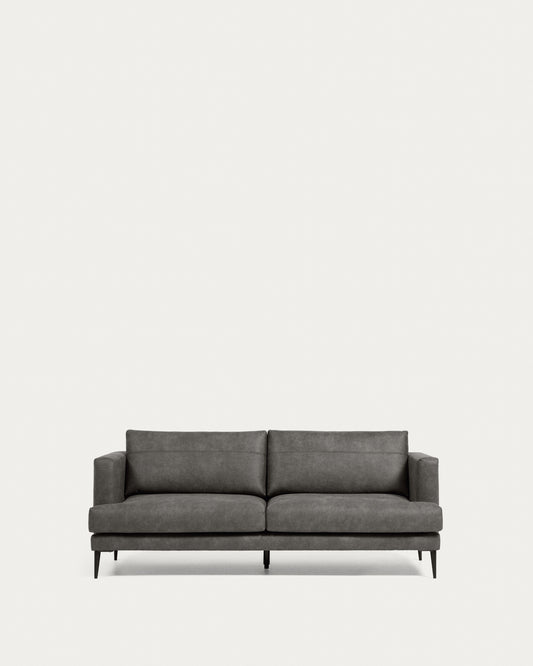 Canapé Tanya 2 places rembourré gris foncé 183 cm FSC Mix Credit