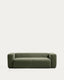 Canapé Blok 3 places en chenille vert mousse 240 cm – FSC Mix Credit