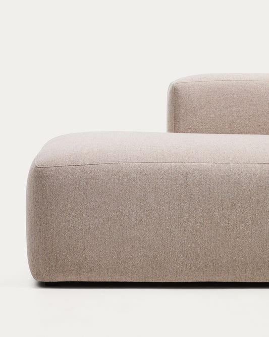 Canapé Blok 3 places en chenille beige 290 cm – FSC Mix Credit