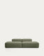 Canapé Blok 3 places en chenille vert mousse 290 cm – FSC Mix Credit