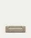 Canapé Blok 2 places ignifugé en chenille beige 210 cm