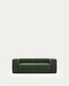 Canapé Blok 2 places ignifugé en chenille verte 210 cm