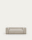 Canapé Blok 2 places ignifugé en chenille blanche 210 cm