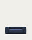Canapé Blok 2 places ignifugé en velours côtelé épais bleu 210 cm FSC Mix Credit