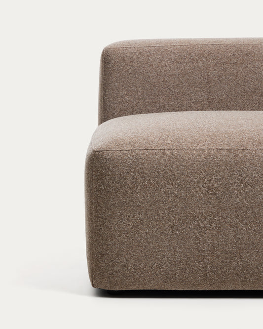 Fauteuil Blok en chenille marron 90 cm – FSC Mix Credit