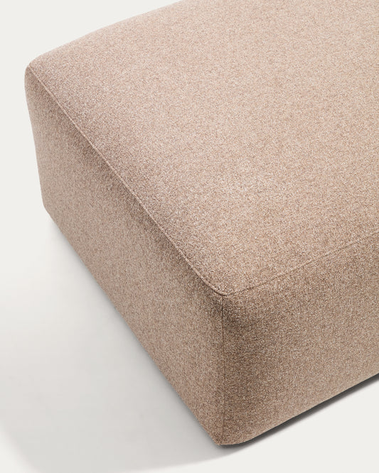 Repose-pieds Blok en chenille marron 90 x 74 cm – FSC Mix Credit