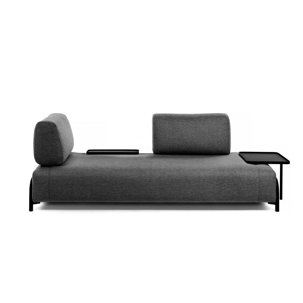 Canapé Compo 3 places gris foncé 232 cm