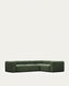 Canapé d’angle Blok 4 places vert 320 x 230 cm / 230 x 320 cm FR