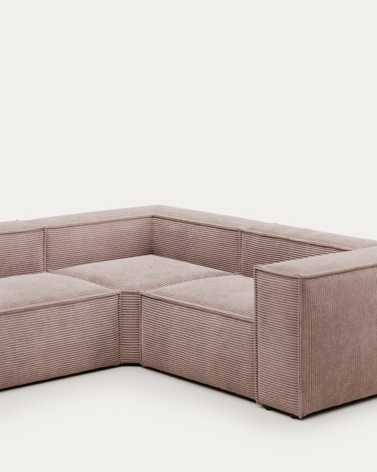 Canapé d’angle Blok 4 places beige 320 x 230 cm / 230 x 320 cm FR