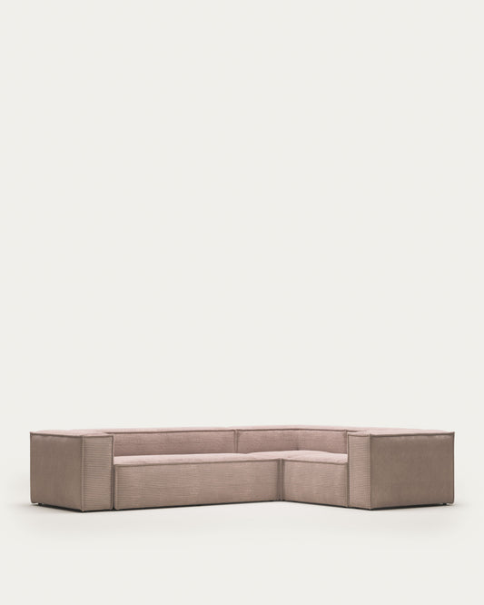 Canapé d’angle Blok 4 places beige 320 x 230 cm / 230 x 320 cm FR