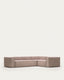 Canapé d’angle Blok 4 places beige 320 x 230 cm / 230 x 320 cm FR