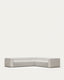 Canapé d’angle Blok 5 places beige 320 x 290 cm / 290 x 320 cm FR