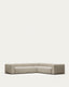 Canapé d’angle Blok 5 places beige 320 x 290 cm / 290 x 320 cm FR