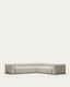 Canapé d’angle Blok 5 places beige 320 x 290 cm / 290 x 320 cm FR