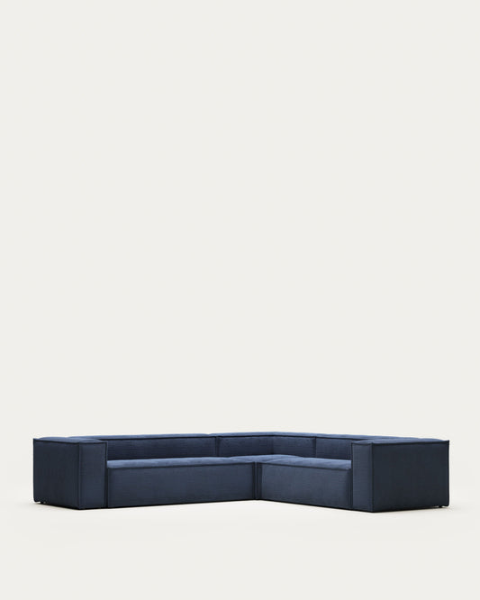 Canapé d’angle Blok 5 places beige 320 x 290 cm / 290 x 320 cm FR