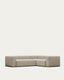 Canapé d’angle Blok 3 places beige 290 x 230 cm / 230 cm 290 cm FR