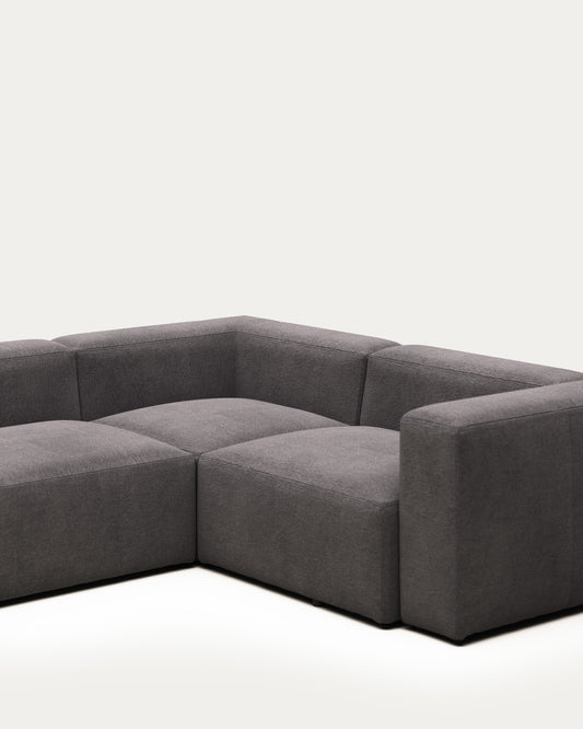 Canapé d’angle Blok 3 places gris 290 x 230 cm / 230 cm 290 cm FR