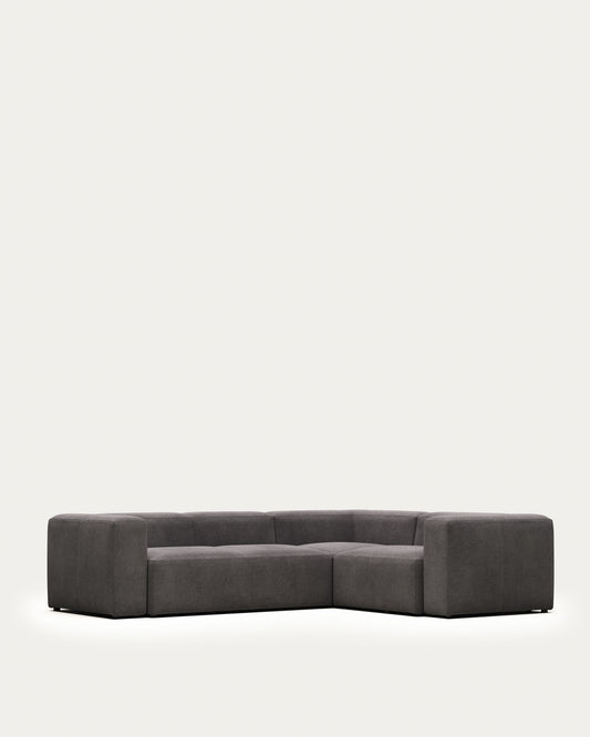Canapé d’angle Blok 3 places gris 290 x 230 cm / 230 cm 290 cm FR