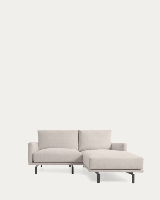 Canapé Galene 3 places avec méridienne droite beige 194 cm FSC Mix Credit