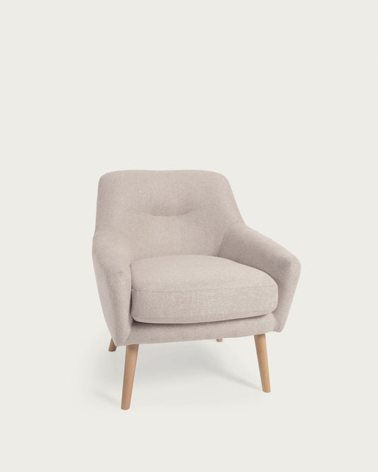 Fauteuil Candela beige FSC Mix Credit