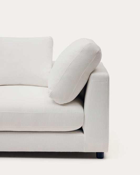 Chaise longue Gala gauche blanche 193 x 105 cm