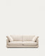 Canapé Gala 3 places en chenille beige 210 cm – Certifié FSC Mix Credit