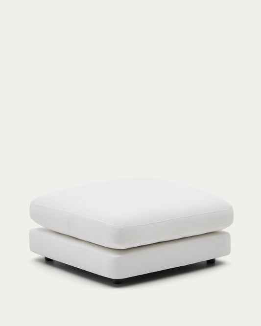 Repose-pied Gala blanc 90 x 90 cm
