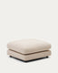 Repose-pieds Gala en chenille beige 90 x 90 cm FSC Mix Credit