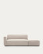 Canapé modulable Neom 2 places avec terminal beige 244 cm FSC Mix Credit