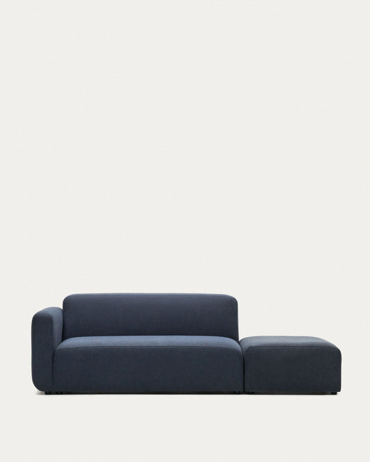 Canapé modulable Neom 2 places avec terminal bleu 244 cm FSC Mix Credit