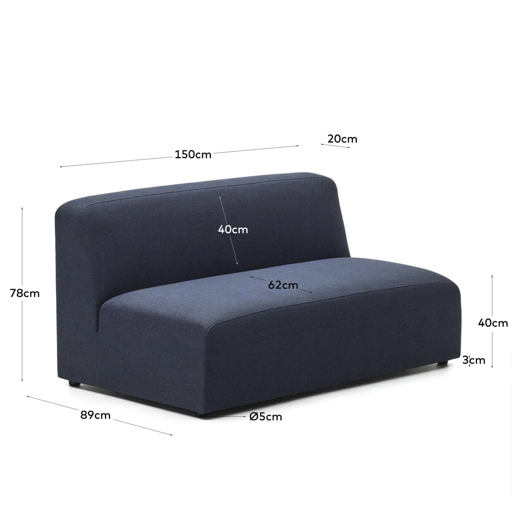 Module Neom 2 places bleu 150 cm FSC Mix Credit