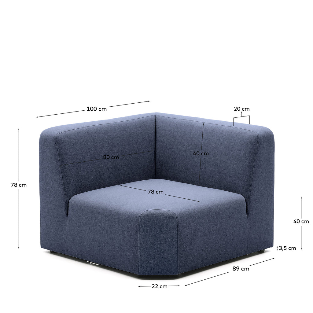 Module d'angle Neom bleu 75 cm FSC Mix Credit